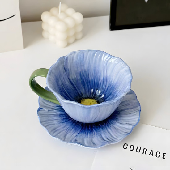 Porcelain Mug & Saucer